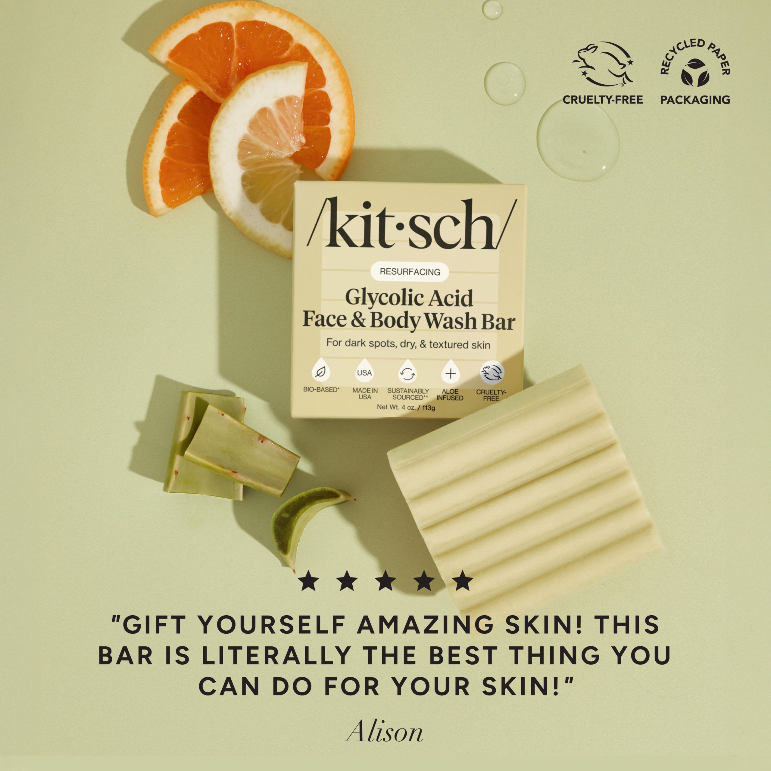 Glycolic Acid Resurfacing Face and Body Wash - Image 2