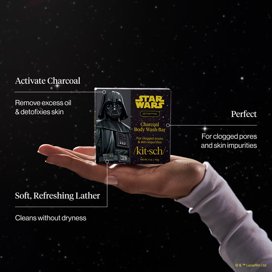 Star Wars™ & Kitsch Charcoal Detoxifying Solid Body Wash - Darth Detox - Image 3