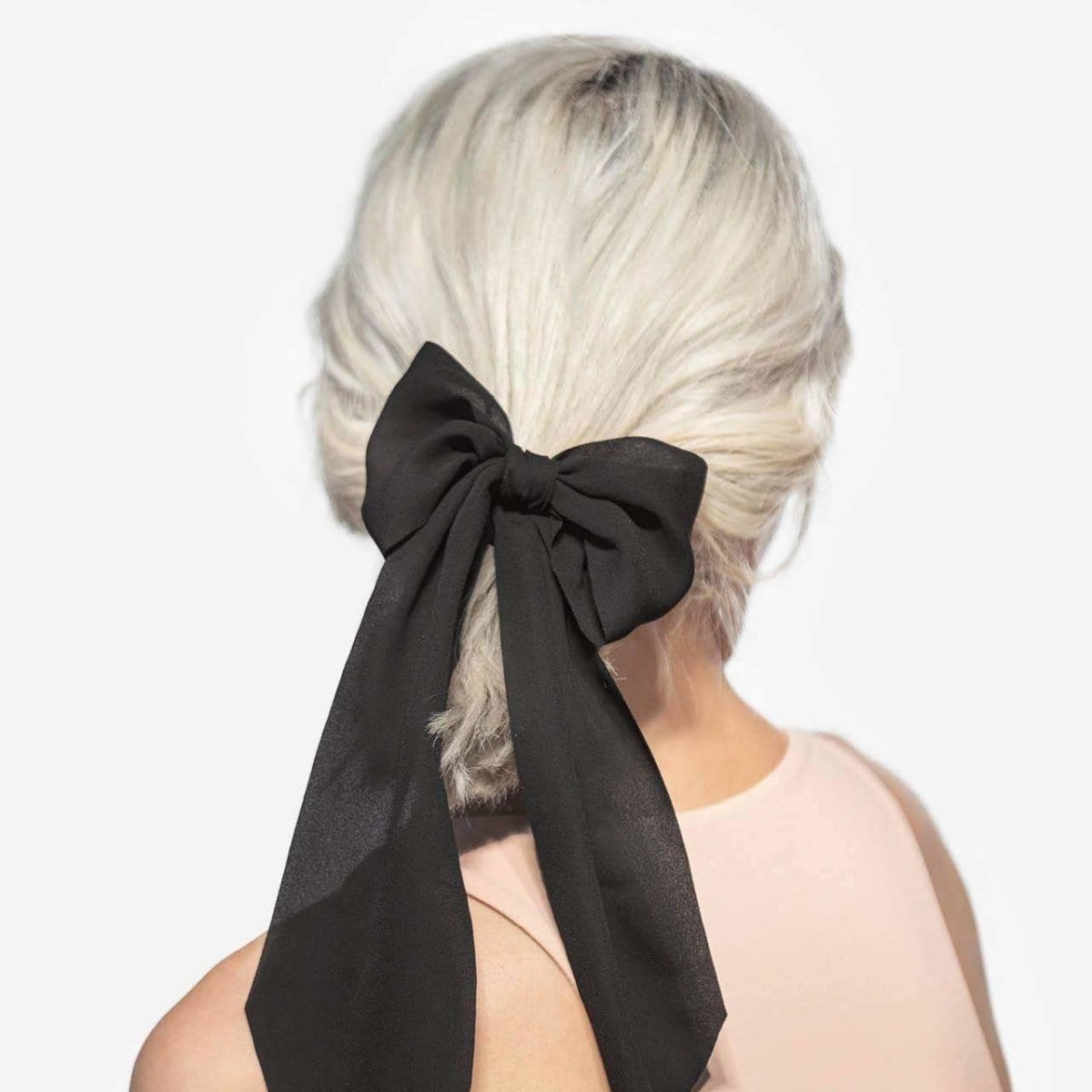 Crepe Scarf Scrunchies in Moss - Image 2