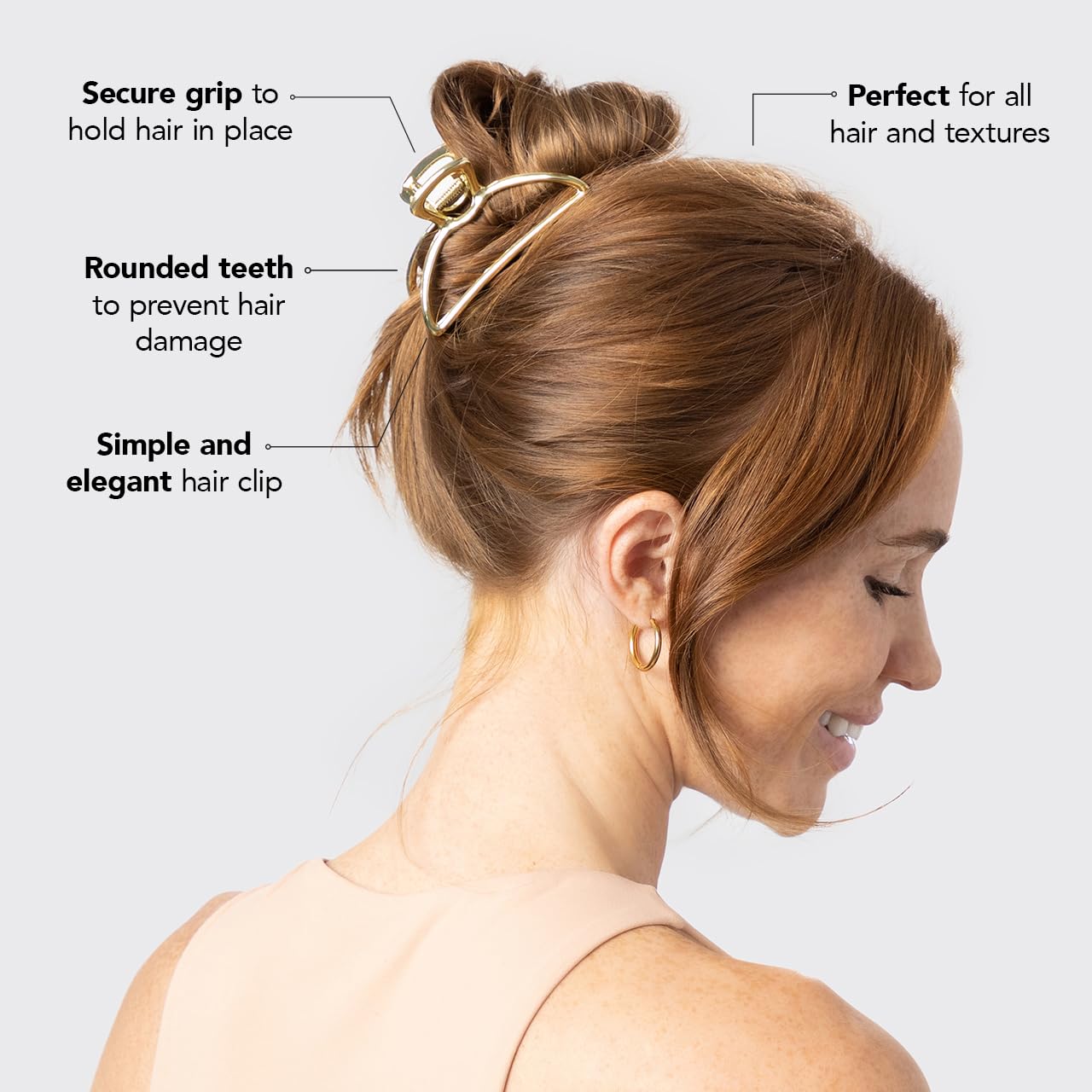 Gold Metal Claw Clip - Image 3